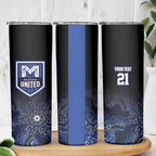 Basketball Custom Melbourne Skinny Tumbler Simple Australian Dot Art - Aussie Hoodie