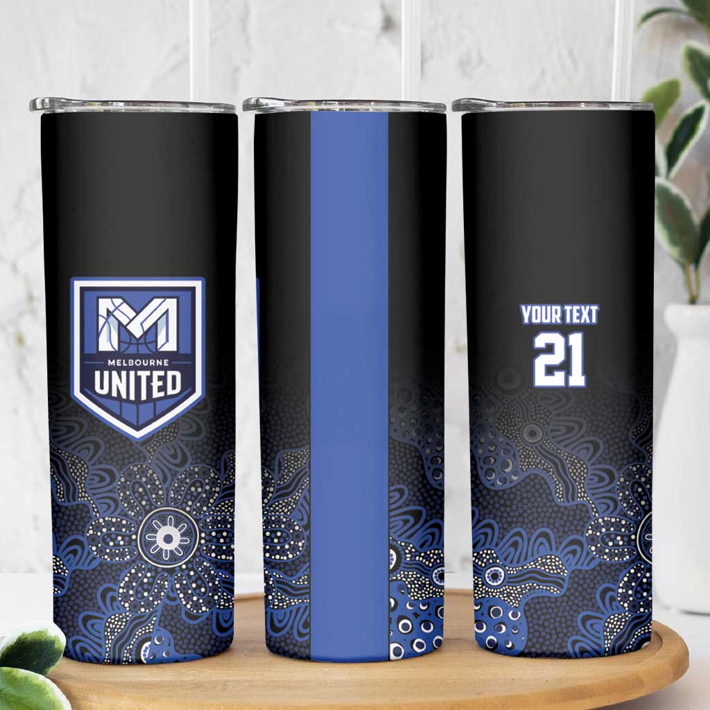 Basketball Custom Melbourne Skinny Tumbler Simple Australian Dot Art - Aussie Hoodie