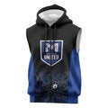 Basketball Custom Melbourne Sleeveless Zip Hoodie Simple Australian Dot Art LT9