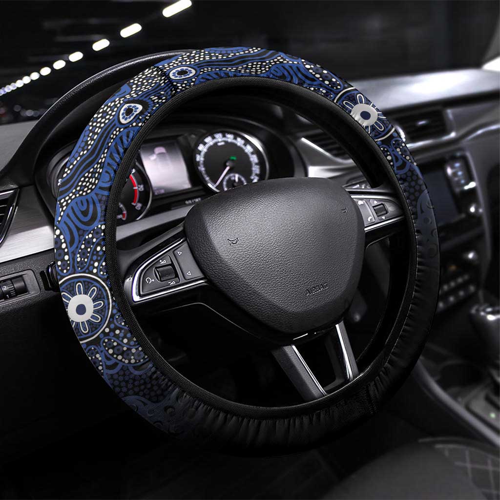 Basketball Melbourne Steering Wheel Cover Simple Australian Dot Art - Aussie Hoodie