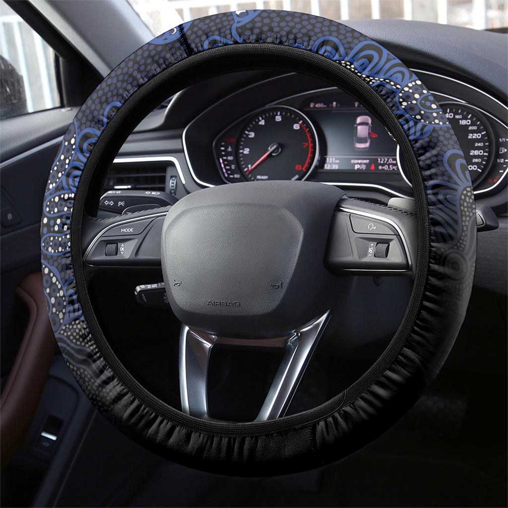 Basketball Melbourne Steering Wheel Cover Simple Australian Dot Art - Aussie Hoodie