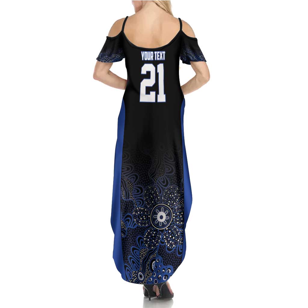 Basketball Custom Melbourne Summer Maxi Dress Simple Australian Dot Art - Aussie Hoodie