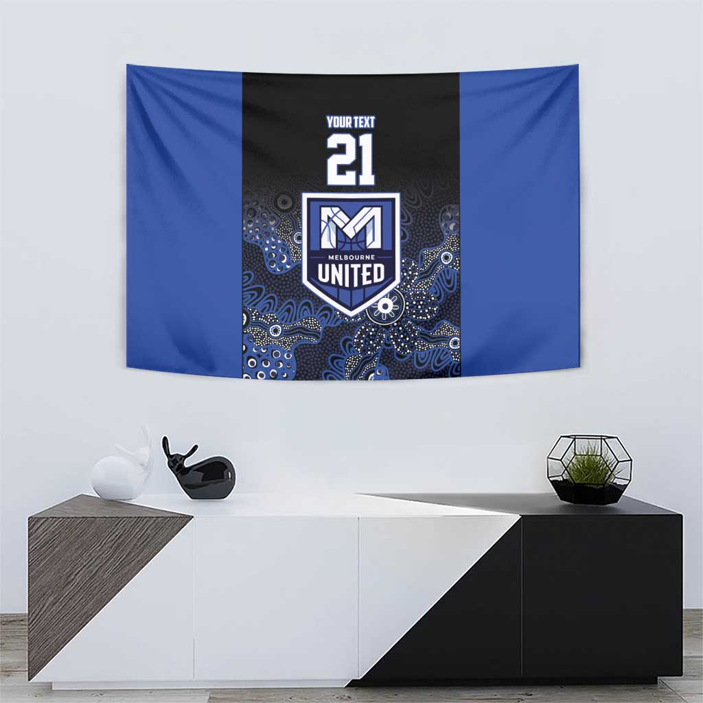 Basketball Custom Melbourne Tapestry Simple Australian Dot Art - Aussie Hoodie