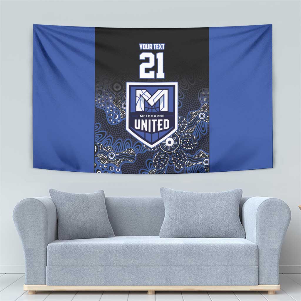 Basketball Custom Melbourne Tapestry Simple Australian Dot Art - Aussie Hoodie
