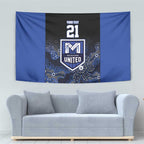 Basketball Custom Melbourne Tapestry Simple Australian Dot Art - Aussie Hoodie