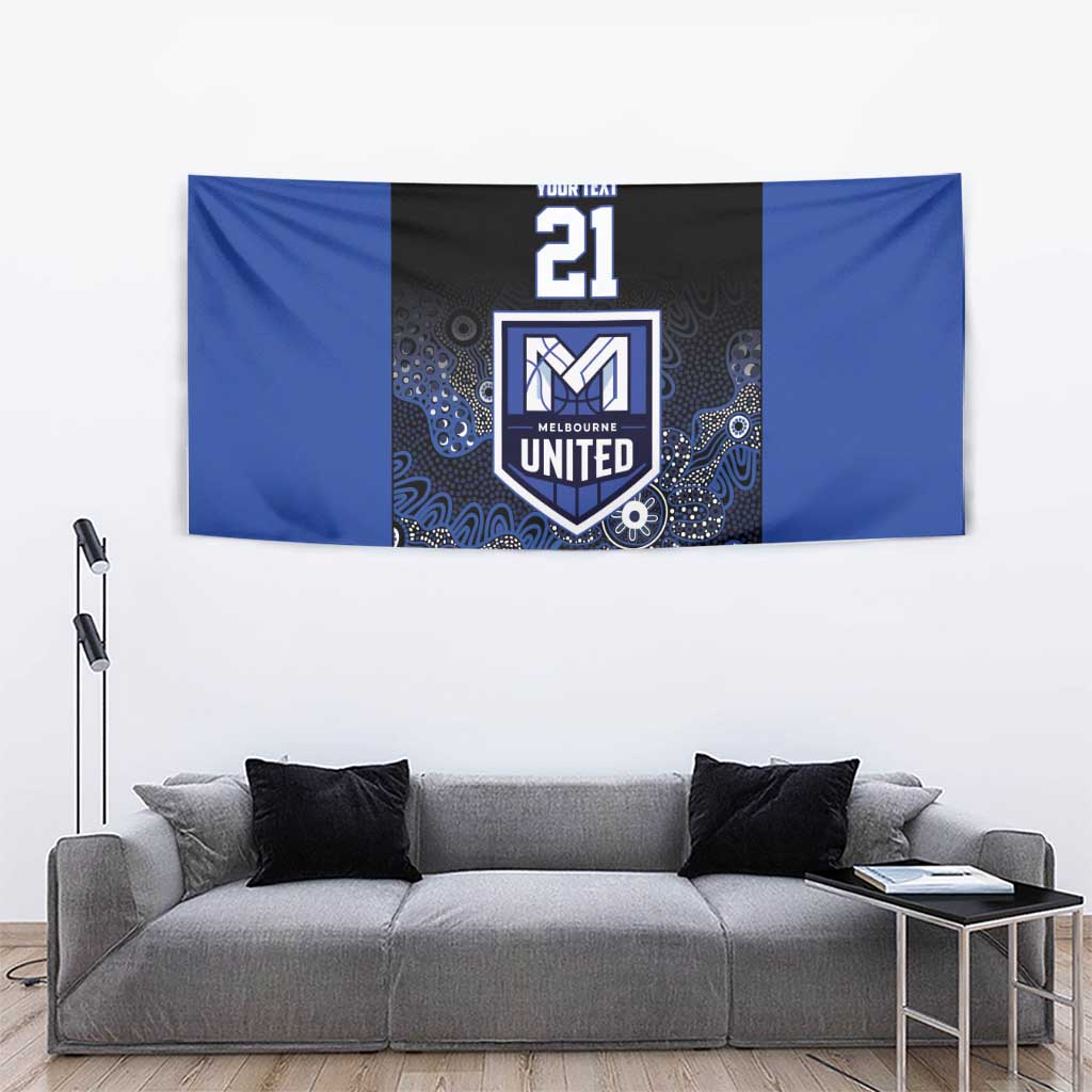 Basketball Custom Melbourne Tapestry Simple Australian Dot Art - Aussie Hoodie
