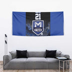 Basketball Custom Melbourne Tapestry Simple Australian Dot Art - Aussie Hoodie