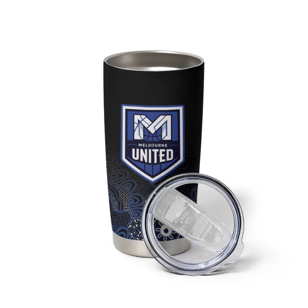 Basketball Custom Melbourne Tumbler Cup Simple Australian Dot Art - Aussie Hoodie