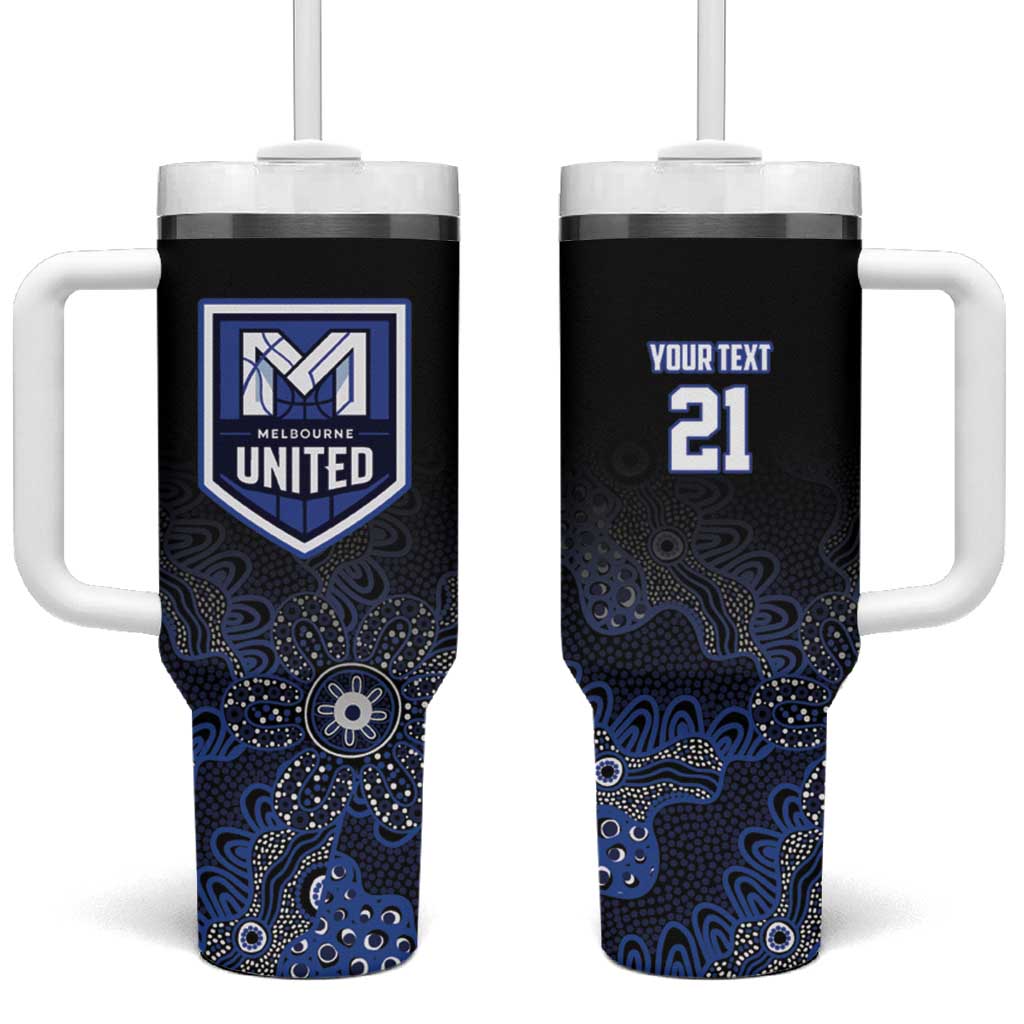 Basketball Custom Melbourne Tumbler With Handle Simple Australian Dot Art - Aussie Hoodie