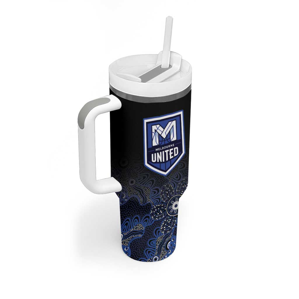 Basketball Custom Melbourne Tumbler With Handle Simple Australian Dot Art - Aussie Hoodie