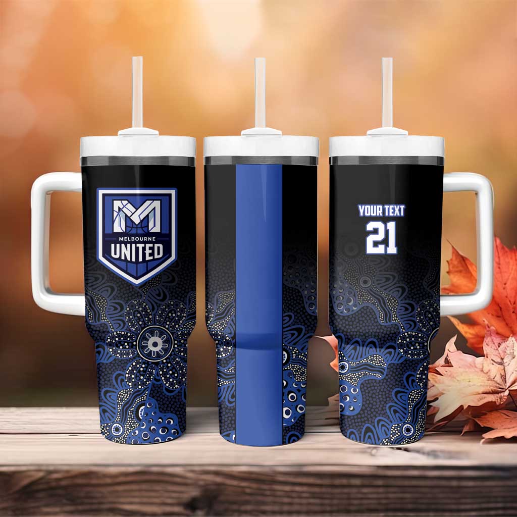 Basketball Custom Melbourne Tumbler With Handle Simple Australian Dot Art - Aussie Hoodie