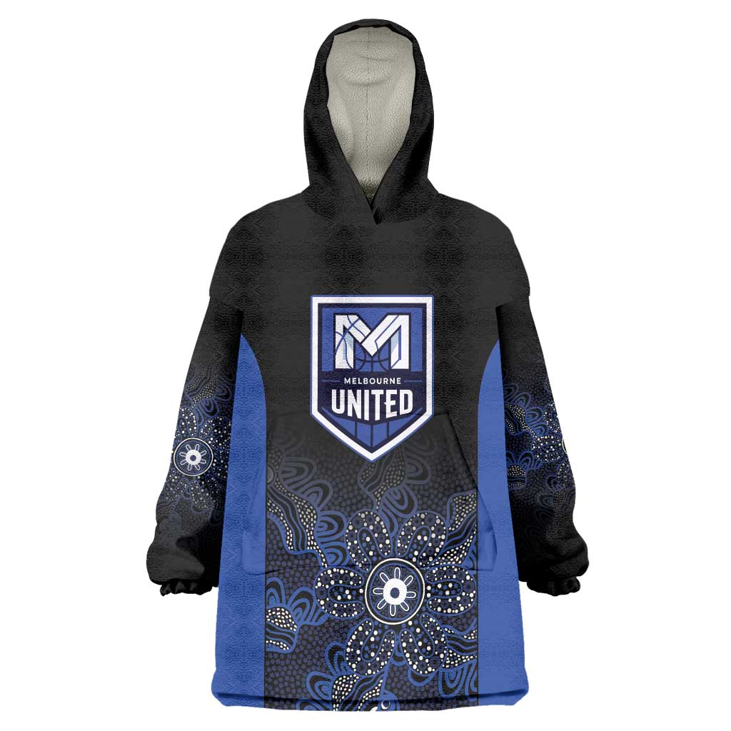 Basketball Custom Melbourne Wearable Blanket Hoodie Simple Australian Dot Art - Aussie Hoodie