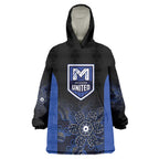 Basketball Custom Melbourne Wearable Blanket Hoodie Simple Australian Dot Art - Aussie Hoodie