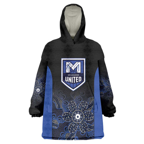 Basketball Custom Melbourne Wearable Blanket Hoodie Simple Australian Dot Art - Aussie Hoodie