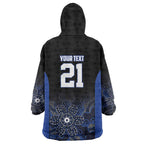 Basketball Custom Melbourne Wearable Blanket Hoodie Simple Australian Dot Art - Aussie Hoodie