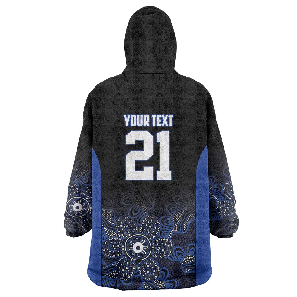 Basketball Custom Melbourne Wearable Blanket Hoodie Simple Australian Dot Art - Aussie Hoodie
