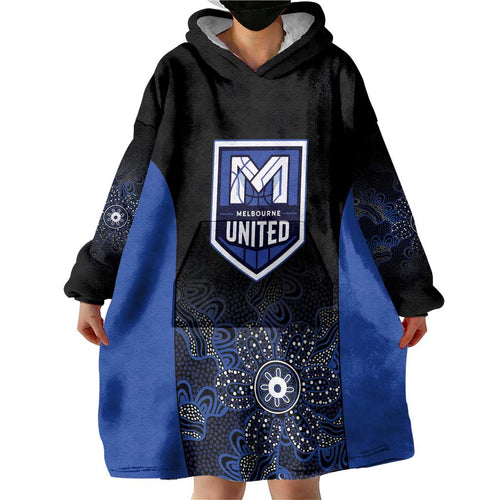 Basketball Custom Melbourne Wearable Blanket Hoodie Simple Australian Dot Art - Aussie Hoodie