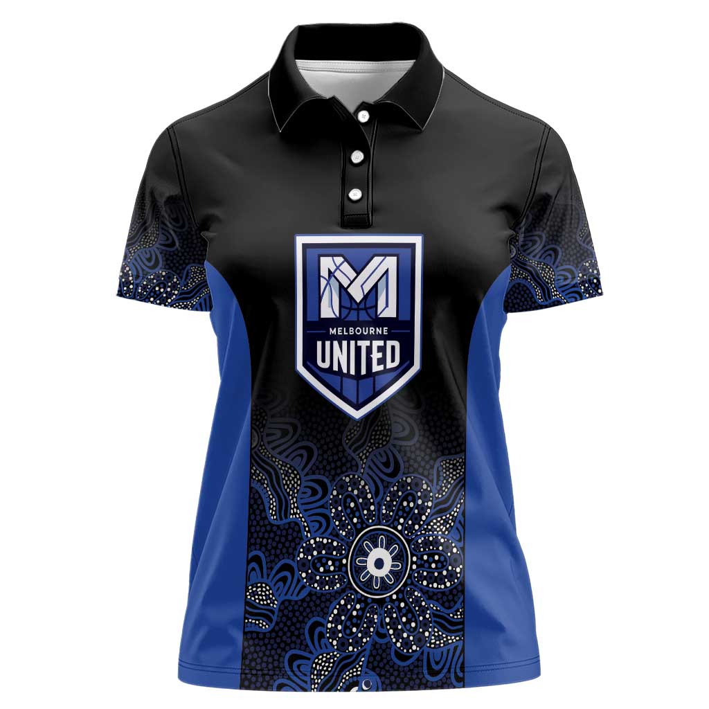 Basketball Custom Melbourne Women Polo Shirt Simple Australian Dot Art - Aussie Hoodie