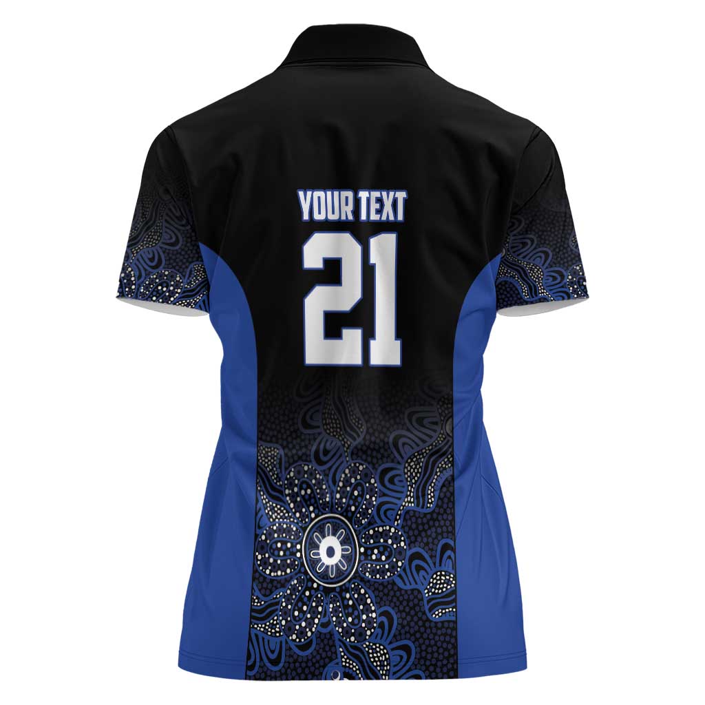 Basketball Custom Melbourne Women Polo Shirt Simple Australian Dot Art - Aussie Hoodie
