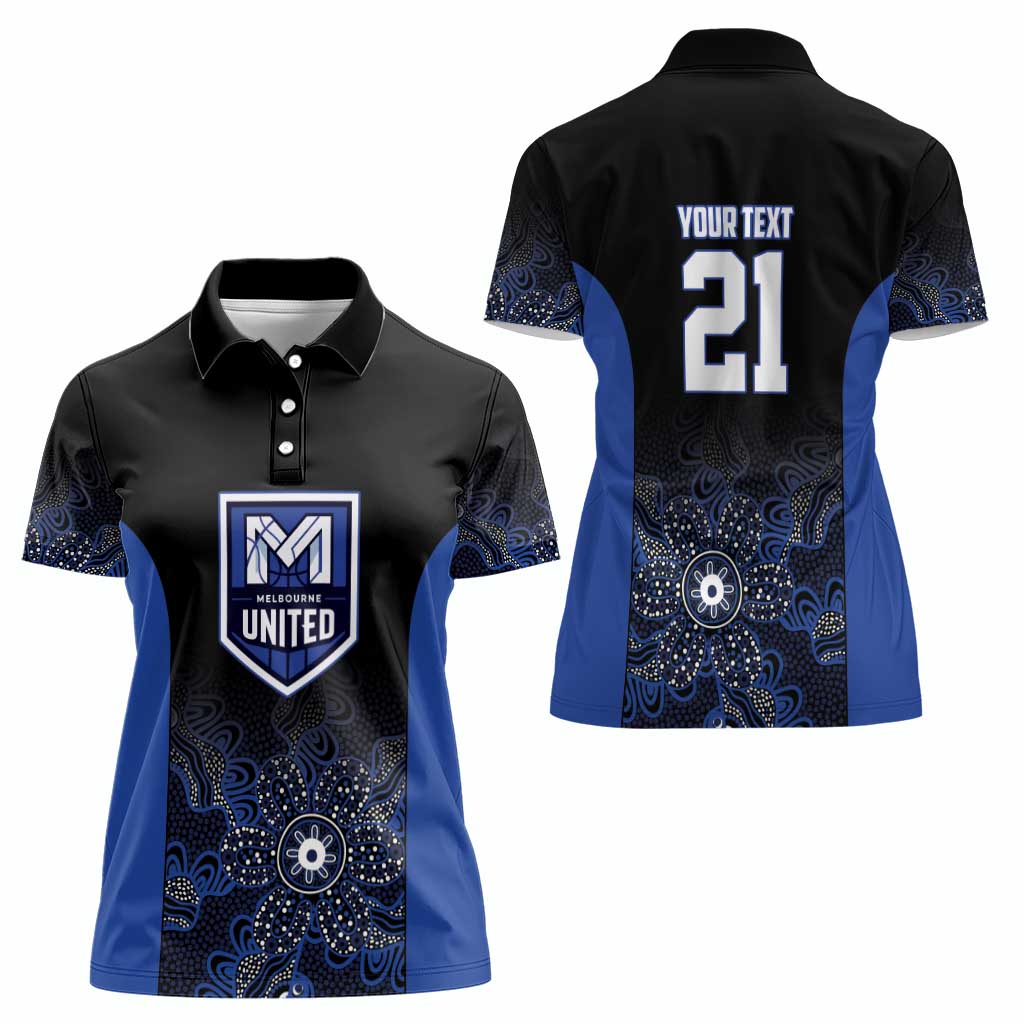 Basketball Custom Melbourne Women Polo Shirt Simple Australian Dot Art - Aussie Hoodie