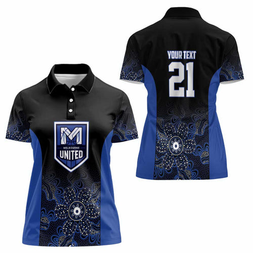 Basketball Custom Melbourne Women Polo Shirt Simple Australian Dot Art - Aussie Hoodie