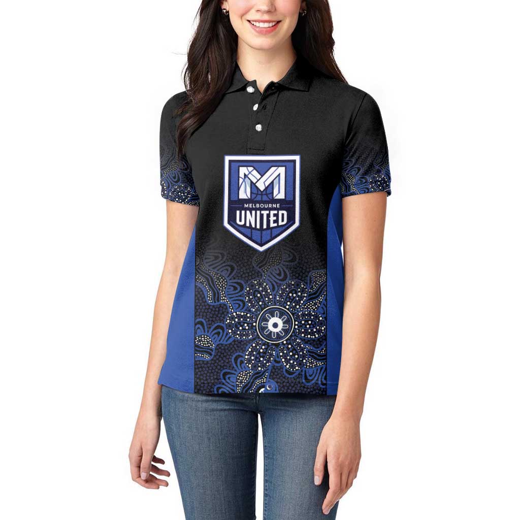 Basketball Custom Melbourne Women Polo Shirt Simple Australian Dot Art - Aussie Hoodie