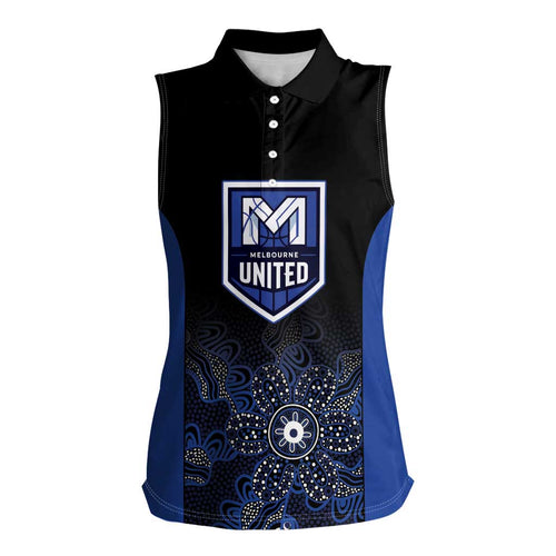 Basketball Custom Melbourne Women Sleeveless Polo Shirt Simple Australian Dot Art - Aussie Hoodie