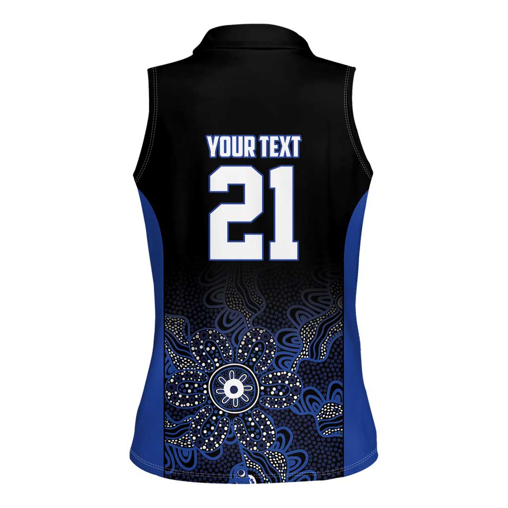 Basketball Custom Melbourne Women Sleeveless Polo Shirt Simple Australian Dot Art - Aussie Hoodie
