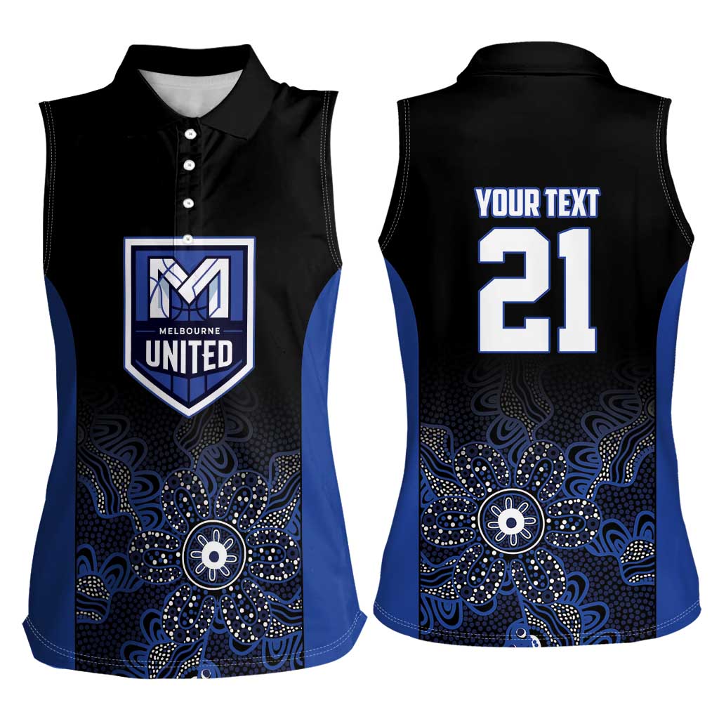 Basketball Custom Melbourne Women Sleeveless Polo Shirt Simple Australian Dot Art - Aussie Hoodie