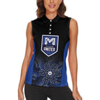 Basketball Custom Melbourne Women Sleeveless Polo Shirt Simple Australian Dot Art - Aussie Hoodie