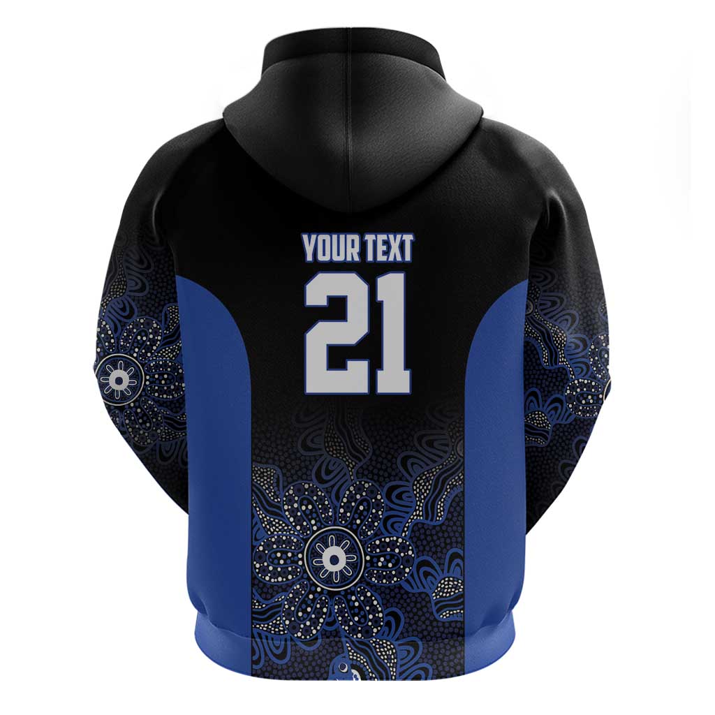Basketball Custom Melbourne Zip Hoodie Simple Australian Dot Art - Aussie Hoodie
