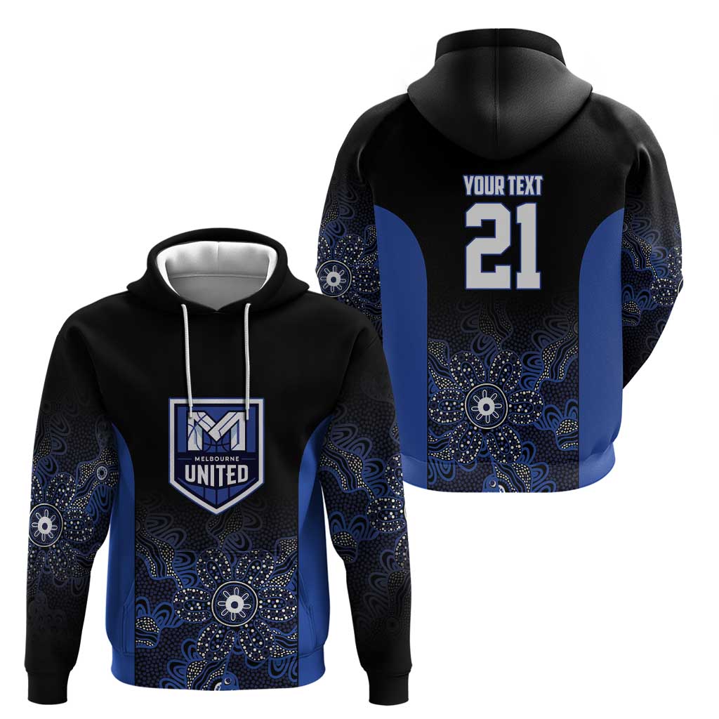 Basketball Custom Melbourne Zip Hoodie Simple Australian Dot Art - Aussie Hoodie