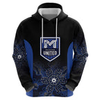 Basketball Custom Melbourne Zip Hoodie Simple Australian Dot Art - Aussie Hoodie