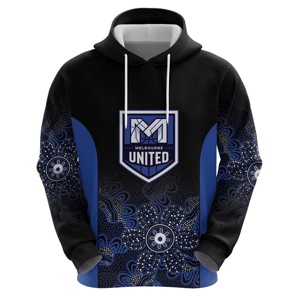 Basketball Custom Melbourne Zip Hoodie Simple Australian Dot Art - Aussie Hoodie