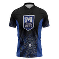 Basketball Custom Melbourne Zipper Polo Shirt Simple Australian Dot Art - Aussie Hoodie