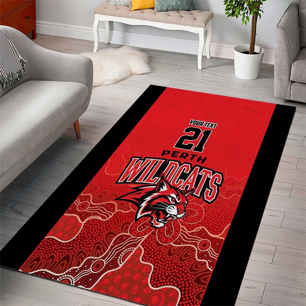Basketball Custom Perth Area Rug Simple Australian Dot Art - Aussie Hoodie