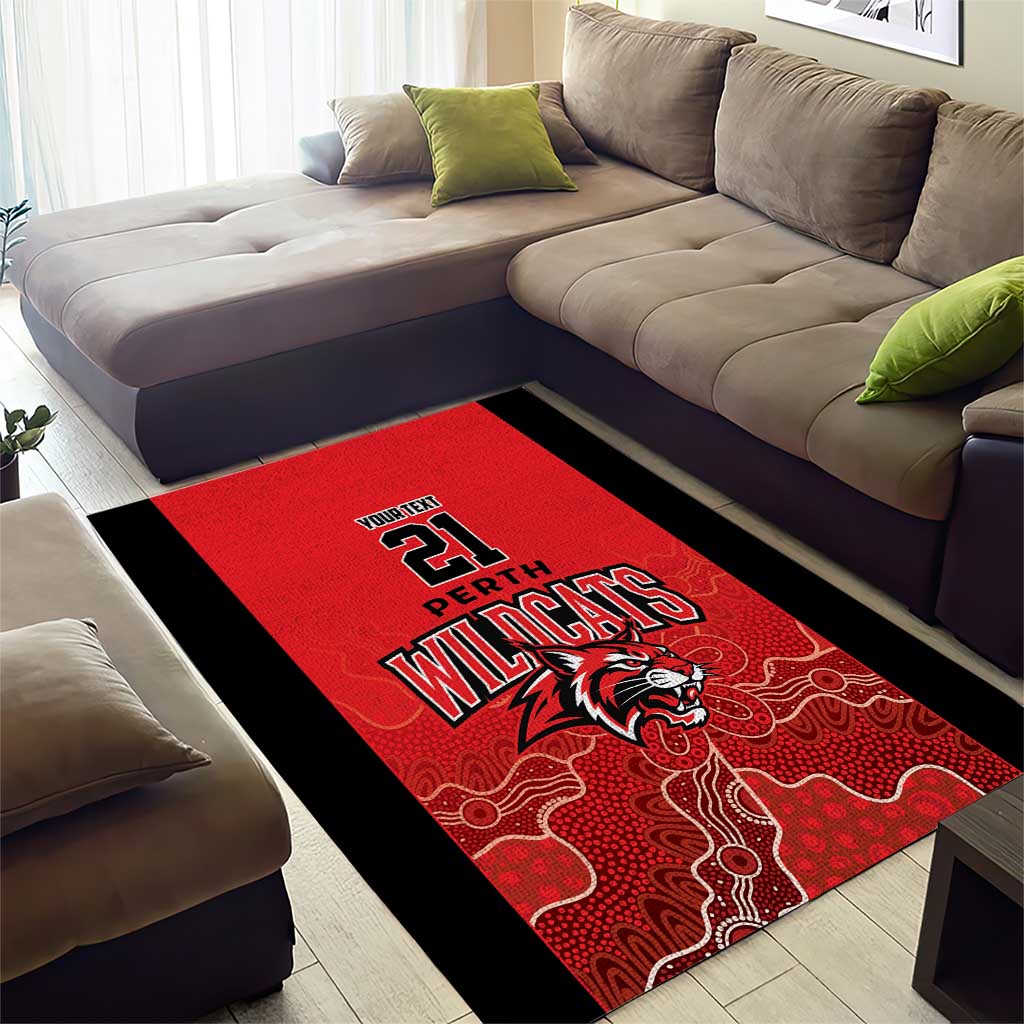 Basketball Custom Perth Area Rug Simple Australian Dot Art - Aussie Hoodie
