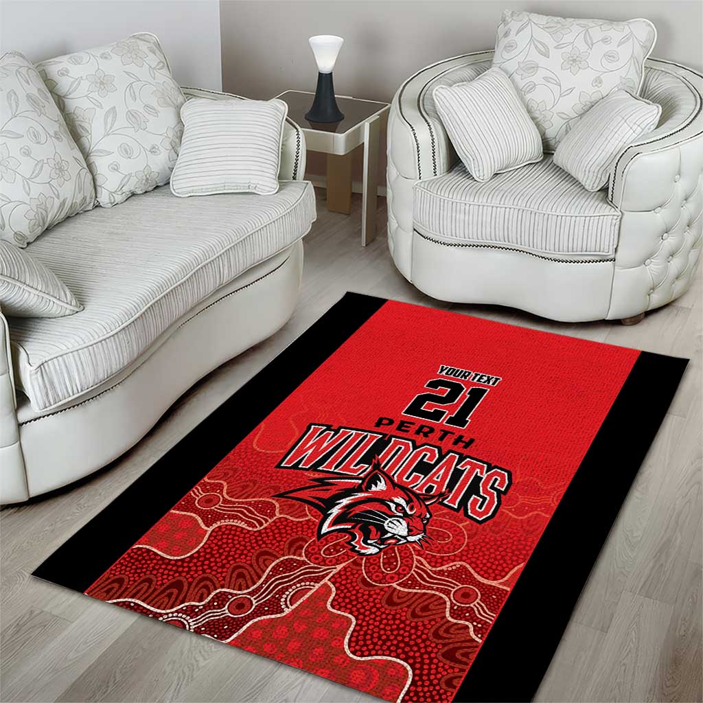 Basketball Custom Perth Area Rug Simple Australian Dot Art - Aussie Hoodie