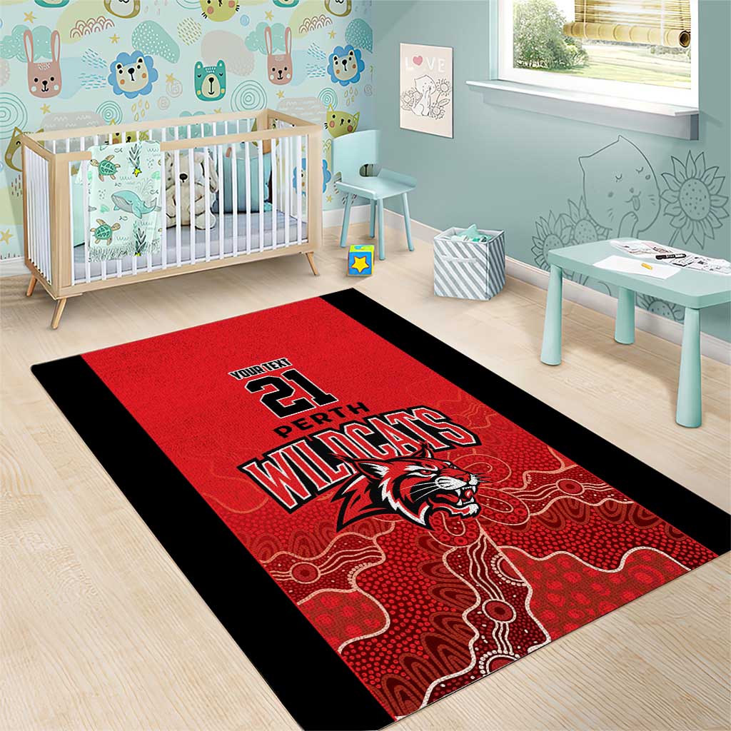 Basketball Custom Perth Area Rug Simple Australian Dot Art - Aussie Hoodie