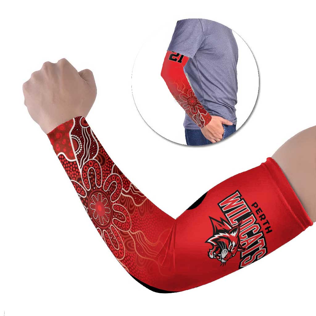 Basketball Custom Perth Arm Sleeves Simple Australian Dot Art - Aussie Hoodie