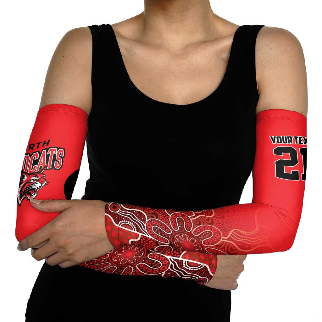 Basketball Custom Perth Arm Sleeves Simple Australian Dot Art - Aussie Hoodie