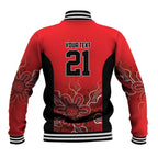 Basketball Custom Perth Baseball Jacket Simple Australian Dot Art - Aussie Hoodie