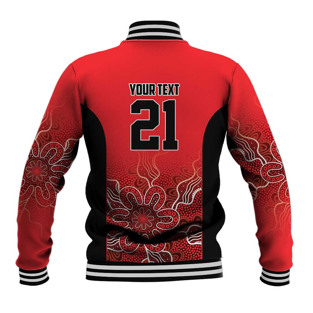 Basketball Custom Perth Baseball Jacket Simple Australian Dot Art - Aussie Hoodie