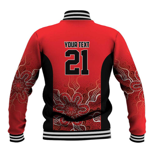 Basketball Custom Perth Baseball Jacket Simple Australian Dot Art - Aussie Hoodie