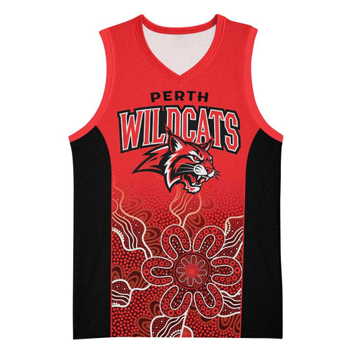 Basketball Custom Perth Basketball Jersey Simple Australian Dot Art - Aussie Hoodie