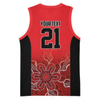 Basketball Custom Perth Basketball Jersey Simple Australian Dot Art - Aussie Hoodie