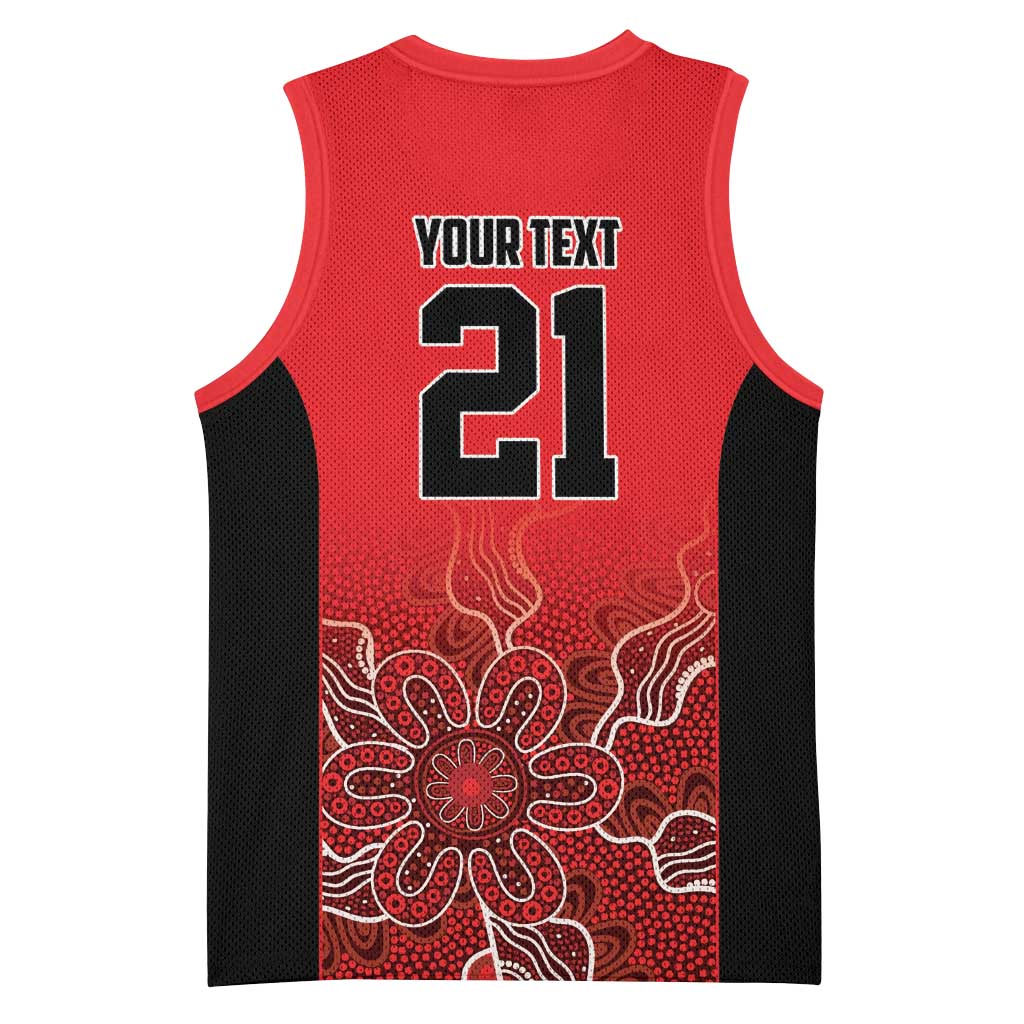 Basketball Custom Perth Basketball Jersey Simple Australian Dot Art - Aussie Hoodie