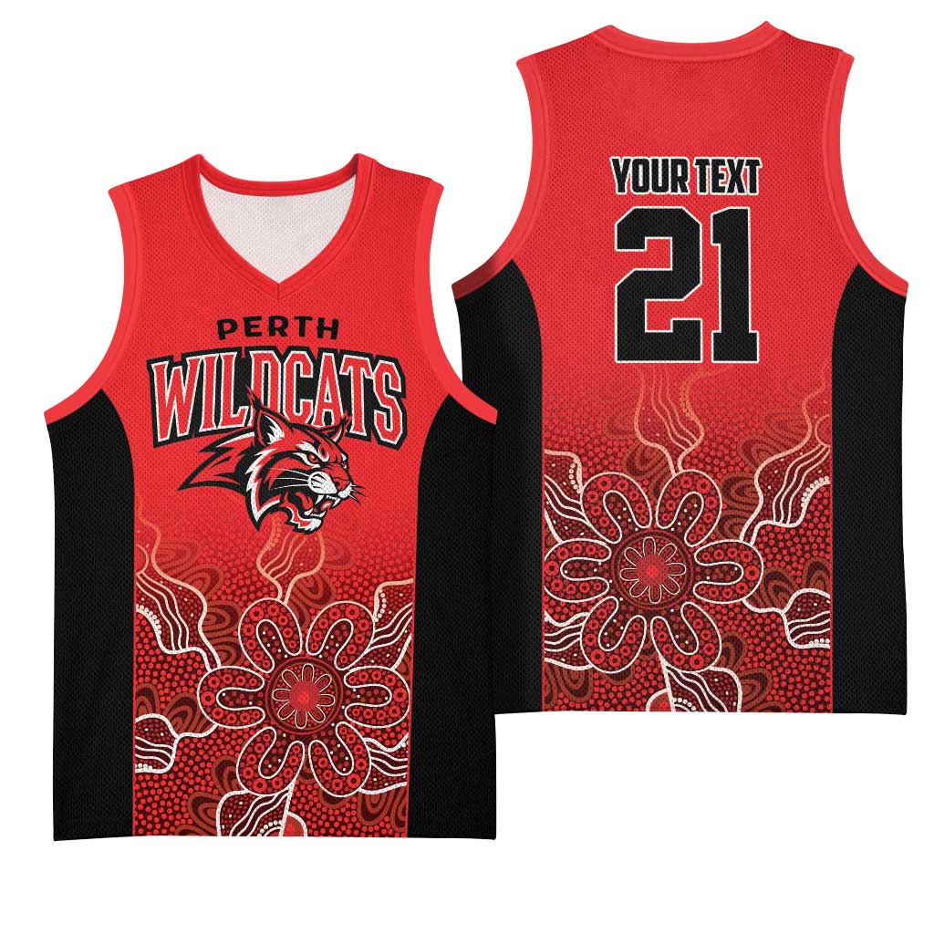 Basketball Custom Perth Basketball Jersey Simple Australian Dot Art - Aussie Hoodie