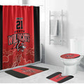 Basketball Custom Perth Bathroom Set Simple Australian Dot Art - Aussie Hoodie