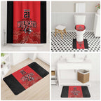 Basketball Custom Perth Bathroom Set Simple Australian Dot Art - Aussie Hoodie